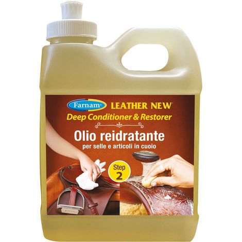 LEATHER NEW DEEP CONDITIONER Oil Farnam olio cuoio reidratante 473 ml
