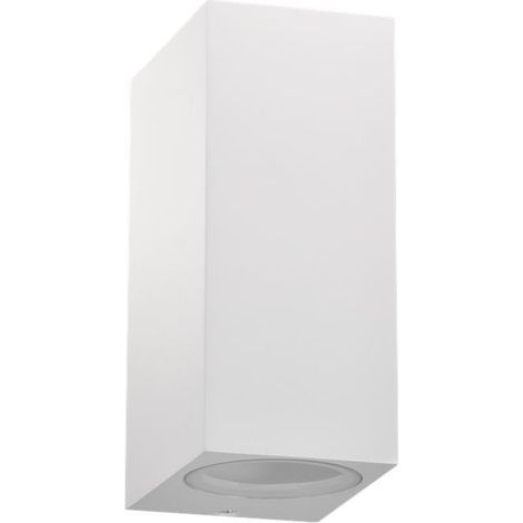 Lampada da parete per esterno da giardino Boston 2xGU10 IP44 bianco Goldlux