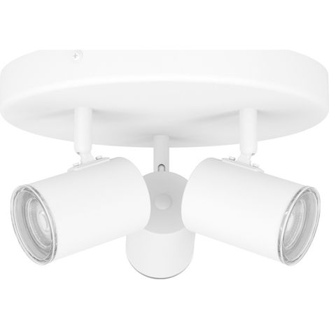 Spot monté en surface Consuma 1 3 lumières rondes blanches - 901962 (1/3)