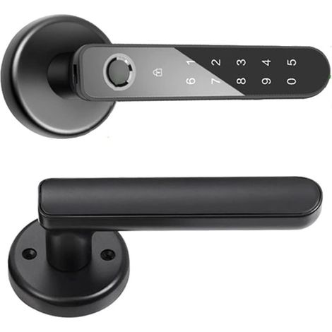 Verrouillage intelligent Verrouillage de la porte d'empreintes digitales avec Bluetooth for Tt Verrouiller Eletronic Lock wiht biométrie empreinte / mot de passe / clé / application déverrouiller Serr (1/5)