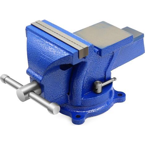 Heavy-duty 4-inch bench vise with anvil and locking swivel base for professional DIY projects (1/5)