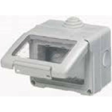 Gewiss GW27043 3-Platz-System-Gehäuse Grau IP55