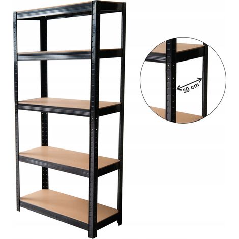 KADAX Lagerregal für Garage aus Metall mit 5 Ebenen 180x90x30cm 875kg