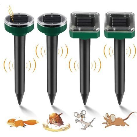 Set di 4 dissuasori solari per talpe a ultrasuoni per allontanare talpe e serpenti (1/5)