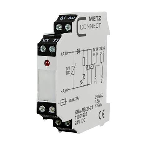 Module de couplage 24 V/DC (max) 2 inverseurs (RT) Metz Connect 11061925 1 pc(s) C873952