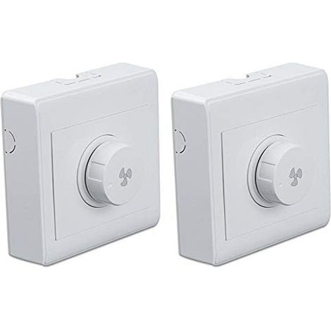 Set of 2 Ceiling Fan Speed Control Switches, 220V 10A, for 300W Dimmer (1/5)
