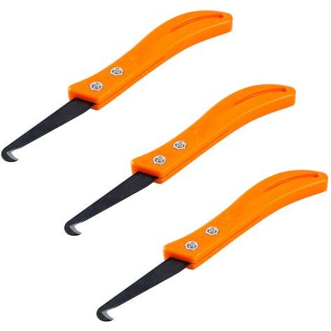 Outil pour enlever Le coulis, Couteau pour enlever Le coulis, Trousse d'outils de calfeutrage des Bords, Outil de calfeutrage 18.6cm  3Pcs (1/5)