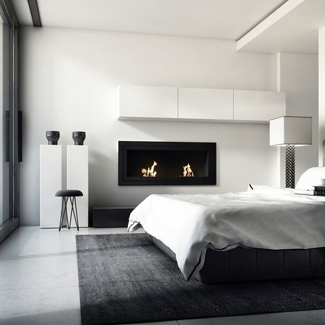 Wandkamin Bioethanol JULIET 1500 TÜV schwarz (1/5)