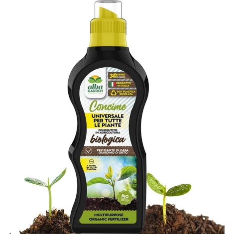 Concime Biologico Universale Liquido per Tutte le Piante Fertilizzante Organico con Azoto e Potassio x 1 Kg (1/5)
