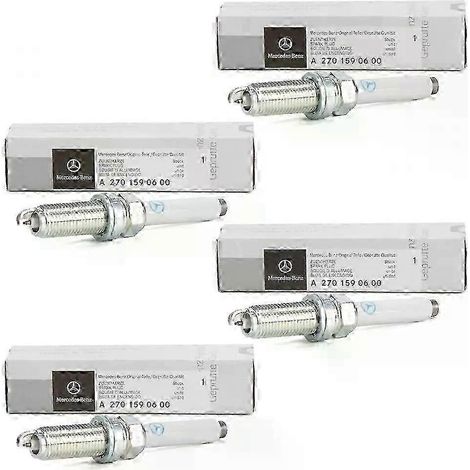 4x Bougies d'allumage Mercedes d'origine W176 W205 W212 W213 M270 M274 M133 2701590600 2025 (1/4)