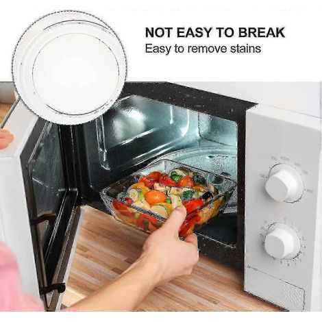 Plateau tournant en verre de rechange pour four à micro-ondes, fond plat, 24,5 cm / 9,6 pouces (1/5)