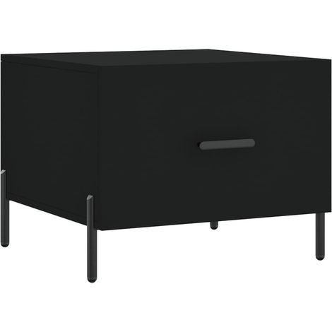 Maison Exclusive - Table basse Noir 50x50x40 cm Bois d'ingénierie
