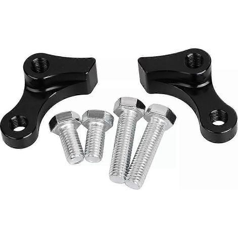 Kit d'abaissement arrière en aluminium noir de 2,5 cm (1 pouce) pour Harley Dyna Super Wide Glide FXDWG (1/4)