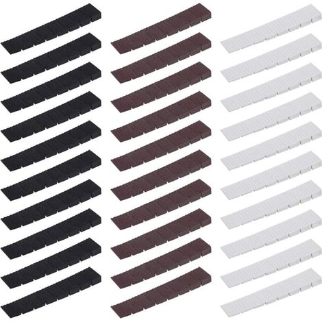 Türkeile, Möbelkeile, Kunststoff-Nivellierkeile, Türmöbelkeile, Möbel-Nivellierkeile, Verstellbare Möbelausrichtungs-Nivellierkeile, für Stuhlbeine, 30 Stück (1/4)