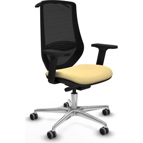 piqueras-y-crespo Mardos ergonomischer Bürostuhl Creme