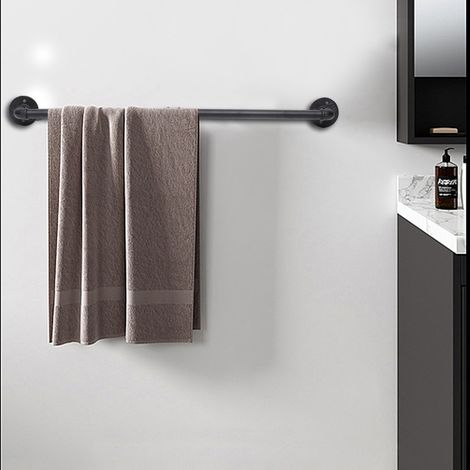 Industrie Look Handtuchhalter Wasserrohr Handtuchstange Wall-Mounted Towel Rack