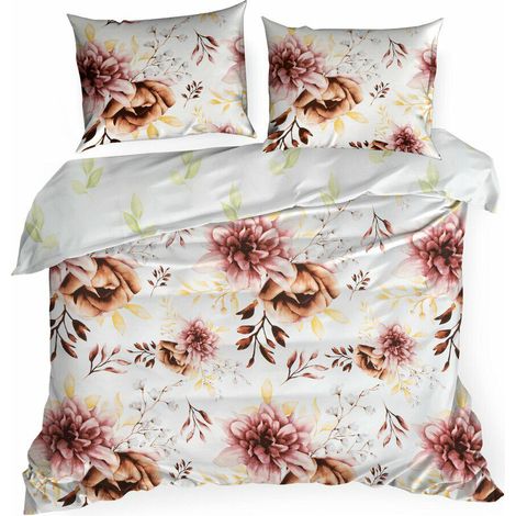 Bettwäsche-Set LEA/11 220x200 Blumen, doppelseitig (1/5)