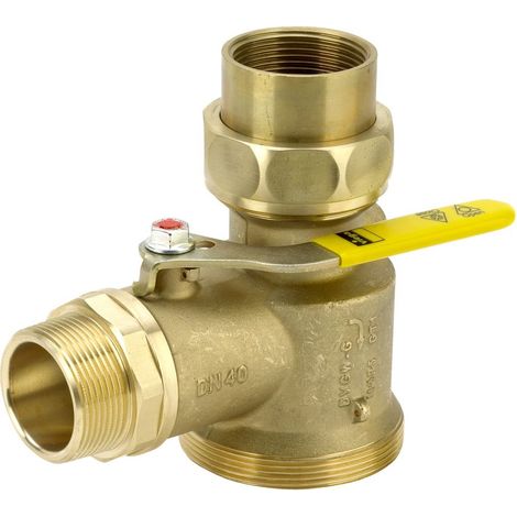 Viega Gaszähler-Kugeleckhahn G21115 in R1 1/2 x Rp1 1/2 Messing