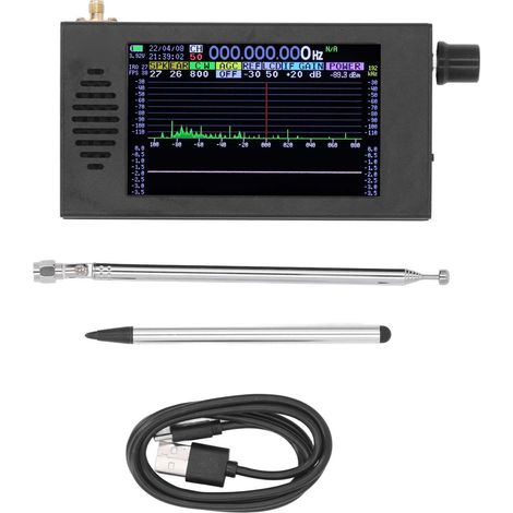 Récepteur SDR DSP 100K-149MHz, démodulation numérique, ondes courtes MW SSB CW, radio HAM avec écouteur, scanner portable (1/5)