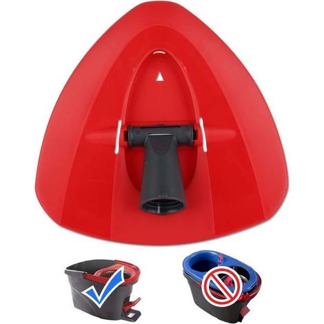 Kaelt - Recharge de tête de vadrouille de Remplacement Base de mop Triangle Disque de tête de vadrouille rotative Compatible avec Ocedar et Vileda EasyWring 2 (1/5)