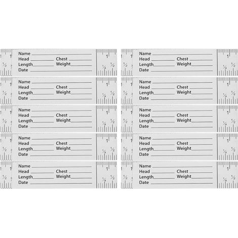 Ensemble de 10 règles en papier à double échelle pour mesurer (1/5)
