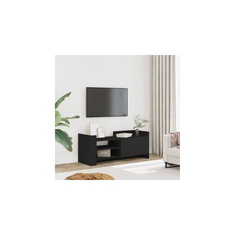 Meuble TV Noir 100x35x40 Bois d'ingénierie (1/5)