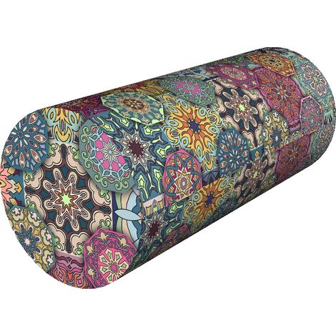 Cuscino riabilitativo a rullo Valencia Ø15x40 cm - velluto, memory foam, per supporto di collo e schiena, Bertoni (1/5)