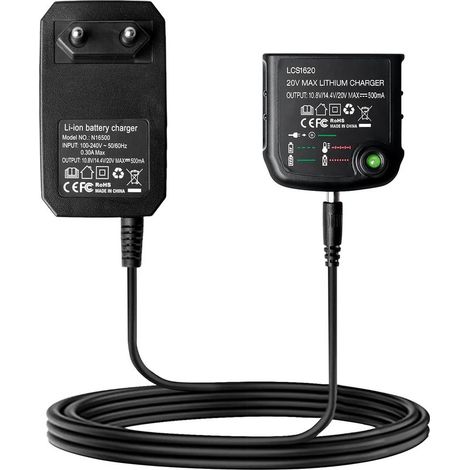 Ladegerät au Lithium 18 V/20 V, 18 V für Batterie Black & Decker, BL2018, BL2018-XJ, BL1518, LBXR20-OPE LBXR20, LB20, LBX20, LBX4020, LB2X4020, LBXR2020-OPE BL1514 (1/5)