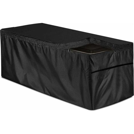 Housse de protection pour coffre de rangement 130 x 60 x 71 cm – Tissu Oxford plaqué argent 210D – Imperméable et résistant aux intempéries (1/5)
