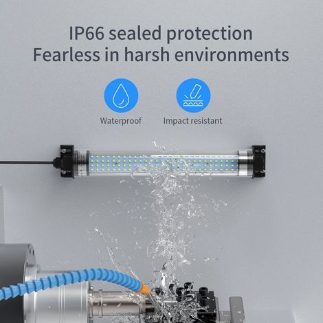Lampe LED pour Machine 10W 1050LM IP66 Anti-Explosion Imperméable à l'Eau et aux Huiles pour Garage Atelier Usine 220V (1/5)