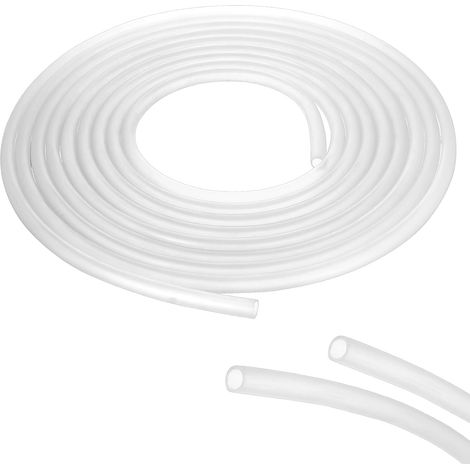 Tuyau en Silicone 5 Mètres, Tube PVC ID 8 mm x OD 10 mm, Tuyau Flexible Transparent Sécable, tube plastique transparent pour pompe, transfert d'huile et d'air, et aquarium (1/5)