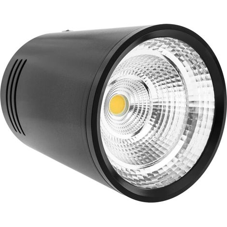 Spot à LED de surface Lampe foyer COB 5W 220VAC 3000K noir 75mm (1/5)