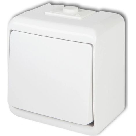 Interruptor único de montaje en superficie IP44 WHE-1 Karlik (1/3)