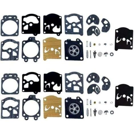 Kit de Réparation de Carburateur Joint Membrane Compatible avec Walbro K10-WAT WA & WT Series STI-HL Husq-Varna Poulan McCulloch Echo (2 Jeux) (1/4)