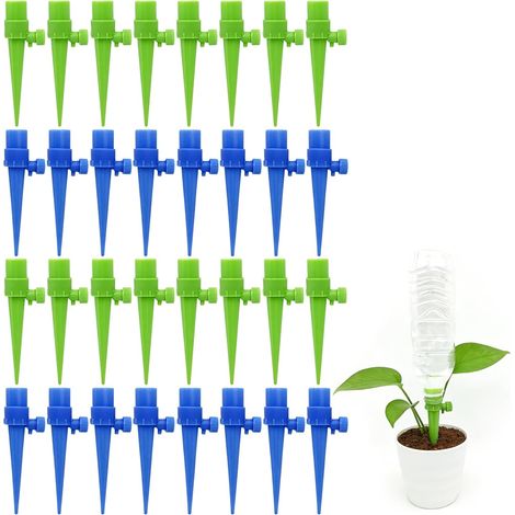 32 Pièces Arroseur, Système Goutte à Goutte, Réservoir Bouteille, Plantes Intérieur Extérieur (1/5)