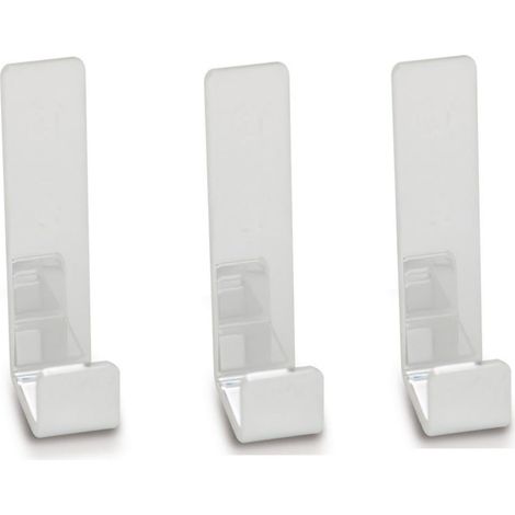 BELTRAN 943 HOTEL Pack.3 Perchas Individual M.Dubai Cromo Adhesivo - ref: 064-943 (1/2)