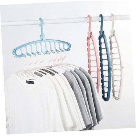 NALOOKAMIC  2 Pièces Cintres Antidérapants Cintres De Stockage Cintres Pliants Étendoir À Linge Organisateur De Cintre De Garde-Robe Placard Gain De Place Hacks (1/3)