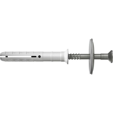 Cheville à frapper N 6x40/10 S D avec clou à tête fraisée en acier inoxydable A2 et rondelle/Boite de 50