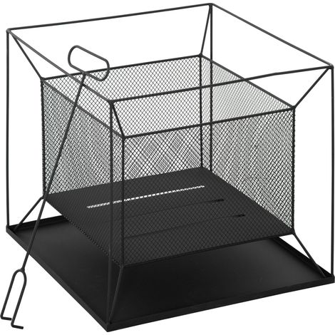Braciere da Giardino 45x45x43 cm in Metallo Nero (1/5)