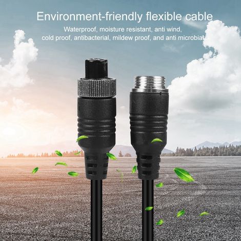Connecteur d'Aviation Étanche en Laiton pour Câble à Ressort, Longueur 6m (1/3)