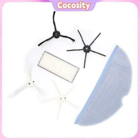 Cocosity Élément de filtre Nettoyage Vadrouille Chiffon Élément Filtrant Kit Brosse Latérale OB electromenager balayeuse (1/5)