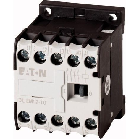 Contacteur de puissance 3p+1F 5.5kW/400V/AC3 EATON DILEM12-10(230V50/60HZ)
