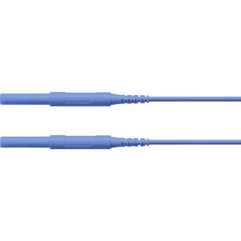 Schützinger Puntali di sicurezza Spina 4 mm Spina 4 mm 100.00 cm Blu 1 pz. (1/2)