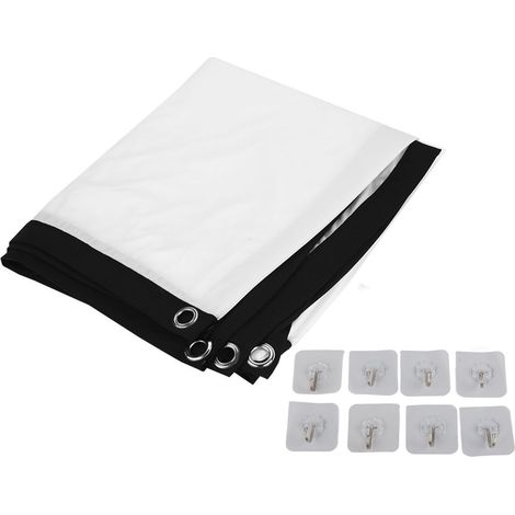 Écran de Projection Portable 100 Pouces 16:9 HD pour Films 3D - Rideau d'Écran Mobile (60-100in) (1/5)