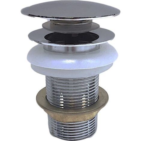 Bonde de vidage à ressort pour lavabo Chromé