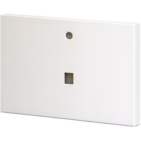 Plan vasque Vulcano L 80 x P 46 x H 2,6 cm en marbre et résine Couleur Blanc (1/5)