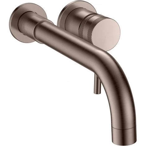 Orbit Core Lever Basin Mixer Tap Wall Mounted - Brushed Bronze (1/3)