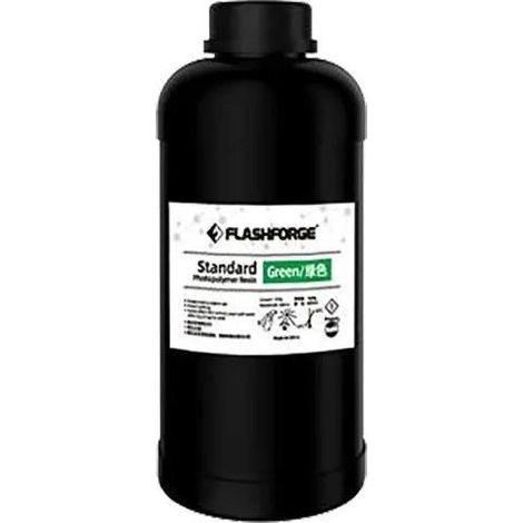 Resina 3D Flashforge standard green 1l UV curing 405nm