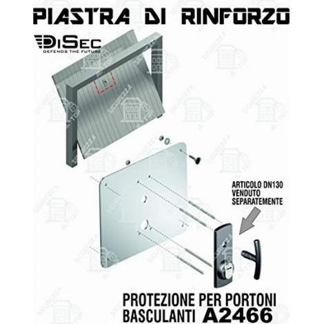 Piastra Rinforzo Basculanti Piatta A2466 Disec