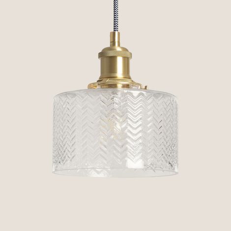 Lampada a Sospensione Vetro Matisse Oro (1/5)